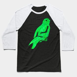 peregrine falcon in greenlight pattern ecopop Baseball T-Shirt